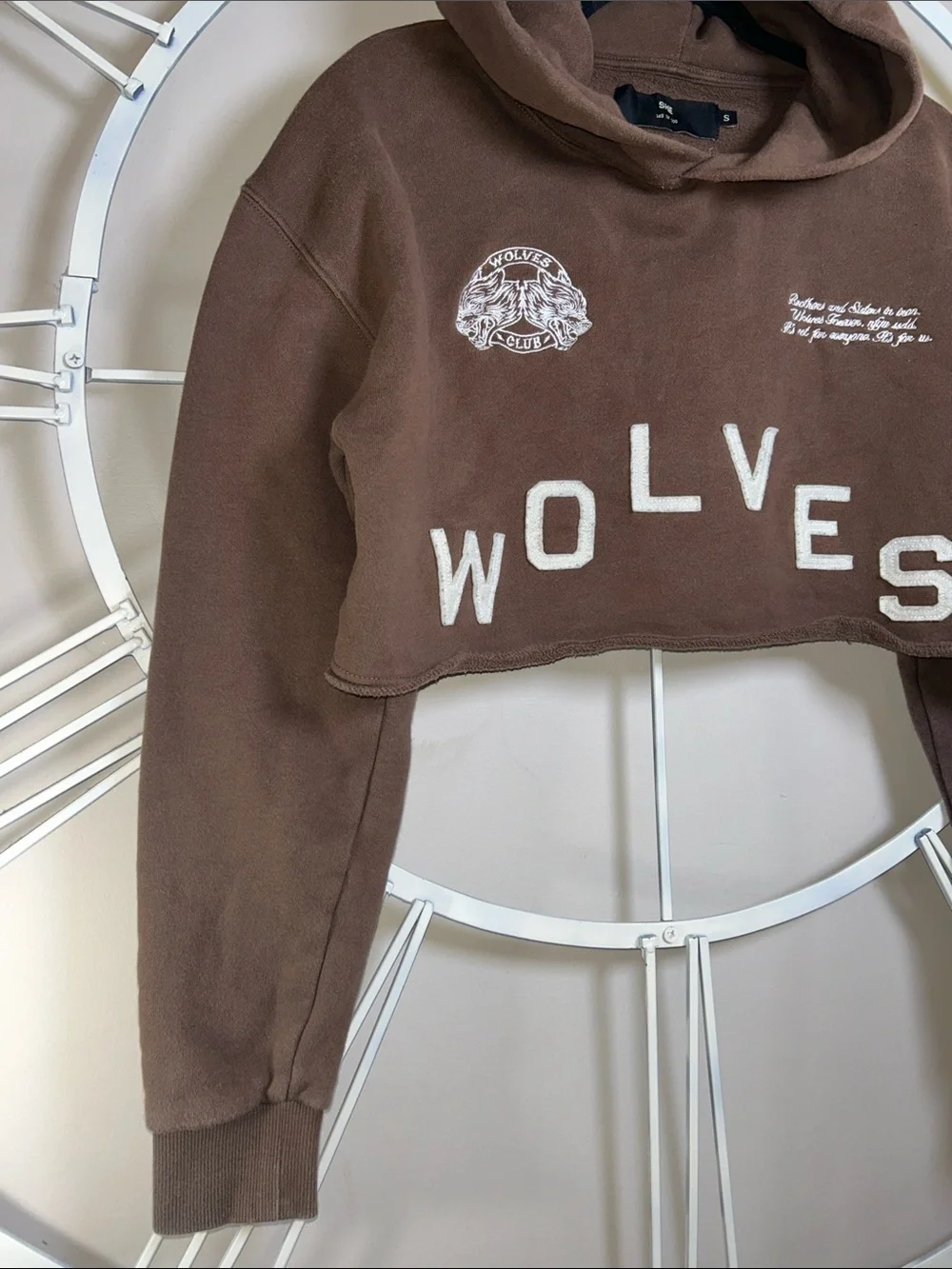 Darc Sport “SHE” Limited Edition 149 out of 500 Wolves Club Cropped Hoodie